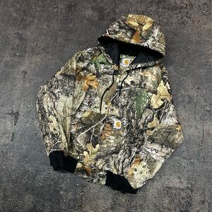 Vtg Style Realtree Camo Workwear Hooded jacket baggy sz Small unisex